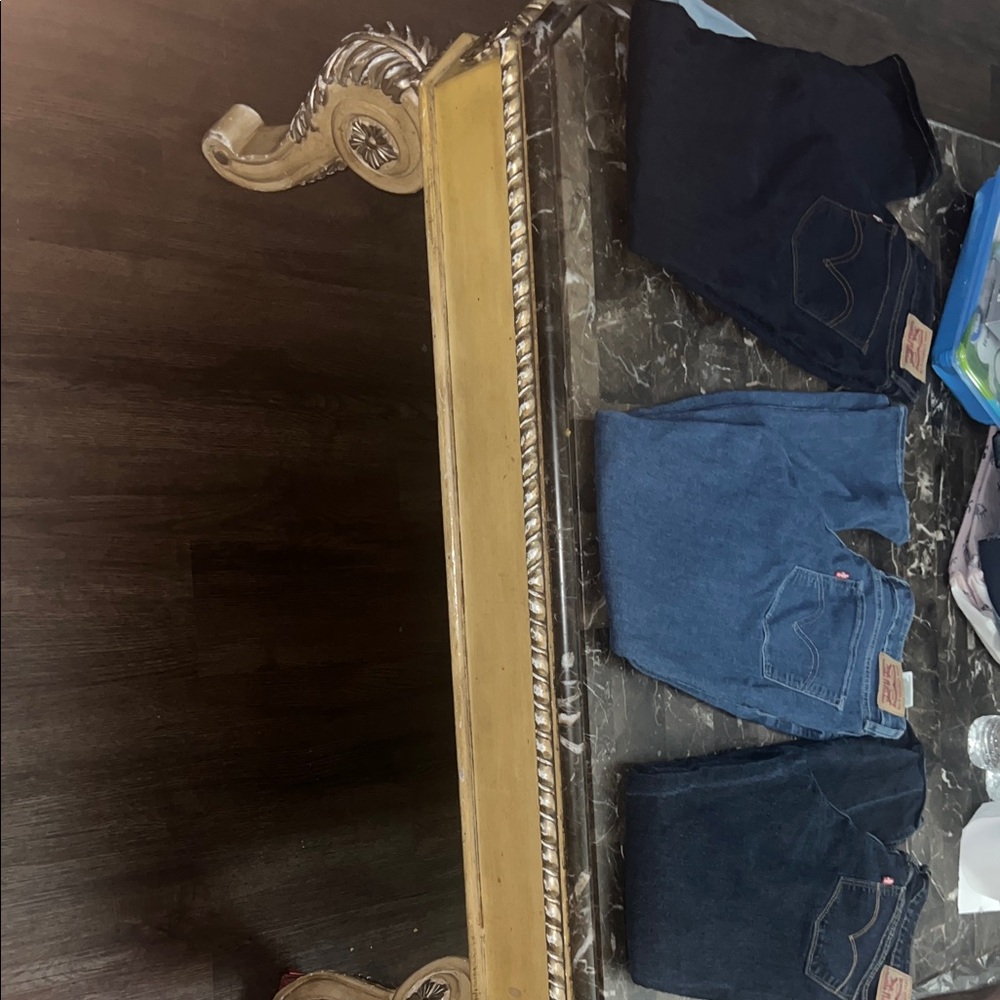 Levi's Dark and Light Blue Jeans Collection